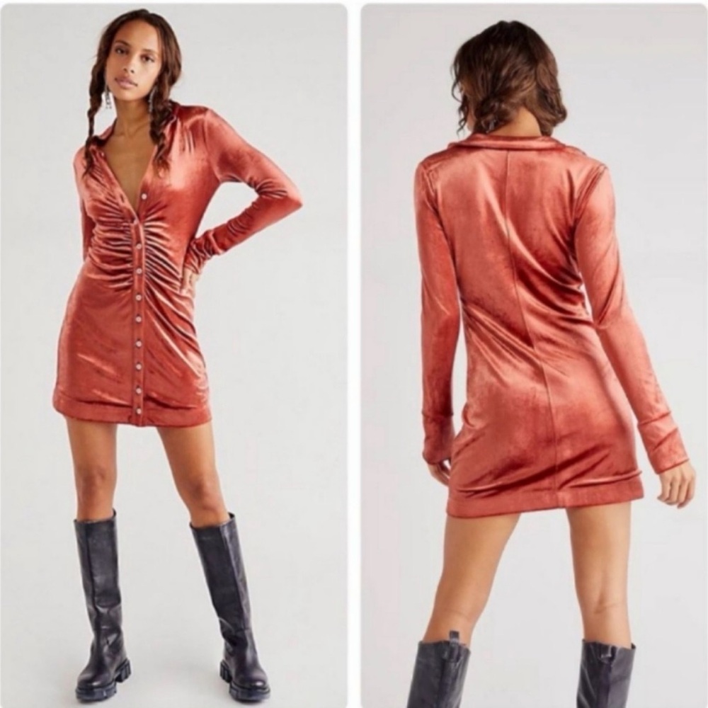 Free People Shayla Velvet Dress